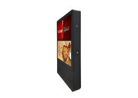 55-calowa pionowa reklama Lcd Zewnętrzny podwójny ekran Cyfrowy Totem Zewnętrzna tablica cyfrowa LCD