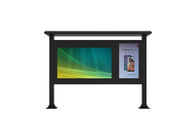 Zewnętrzny 75-calowy Eco jasny ekran reklamowy LCD Stojak podłogowy monitory i wyświetlacze reklamowe Digital signage