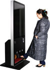 Shoe Polish Digital Signage Kiosk 43 Cal Free Standing With Phone Charger