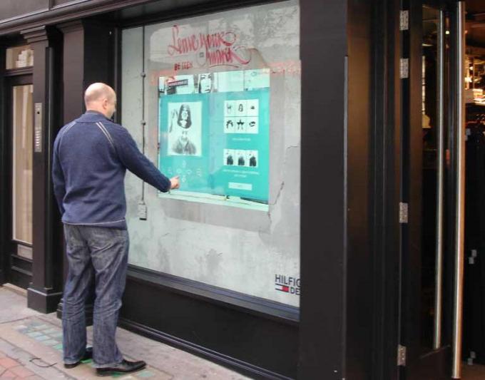 50-calowy dotykowy interaktywny ekran dotykowy Folia, kiosk i odtwarzacz reklamowy Holograficzna projekcja Film