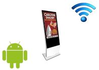 Reklama Zewnętrzny wyświetlacz LCD 100V - 240V WiFi Digital Signage Android stojący na podłodze
