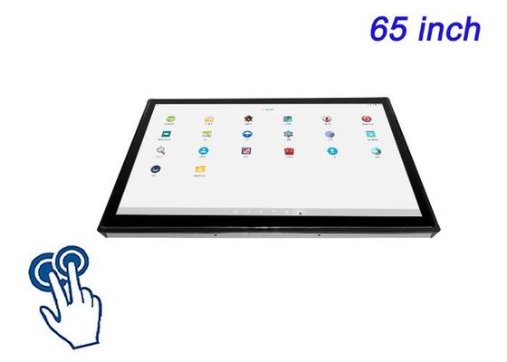 65-calowy wbudowany ekran dotykowy Androida dla inteligentnej infrastruktury, wysokiej klasy sygnalizacji cyfrowej, pomieszczeń sterujących i systemów rozrywki