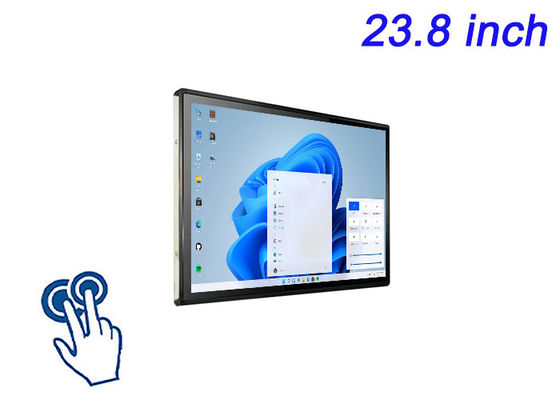 23.8-calowy ekran dotykowy wbudowany w Windows do cyfrowego sygnalizacji, interaktywnych tabliczek, zamawiania na stole restauracji i monitorowania bezpieczeństwa