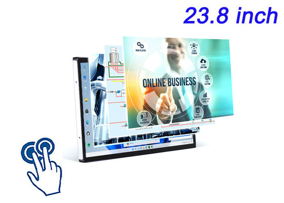 23.8-calowy ekran dotykowy wbudowany w Windows do cyfrowego sygnalizacji, interaktywnych tabliczek, zamawiania na stole restauracji i monitorowania bezpieczeństwa