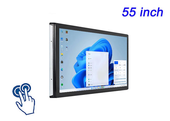 55-calowy ekran dotykowy Windows wbudowany do prezentacji korporacyjnych, instalacji sztuki cyfrowej, interaktywnych eksponatów muzealnych i wysokiej klasy wideokonferencji