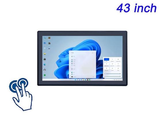 43-calowy ekran dotykowy Windows z wbudowanym ekranem do wyświetlaczy inteligentnego miasta, interfejsów stadionowych, rozwiązań detalicznych i systemów gier
