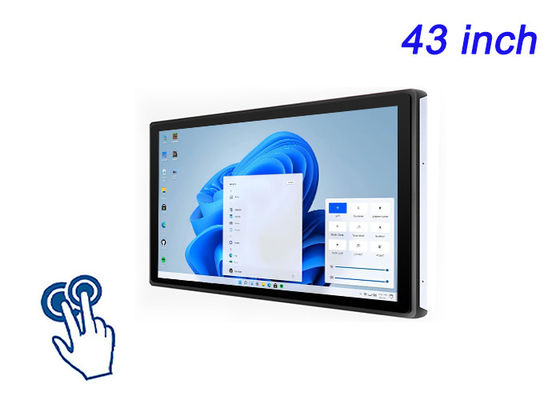 43-calowy ekran dotykowy Windows z wbudowanym ekranem do wyświetlaczy inteligentnego miasta, interfejsów stadionowych, rozwiązań detalicznych i systemów gier