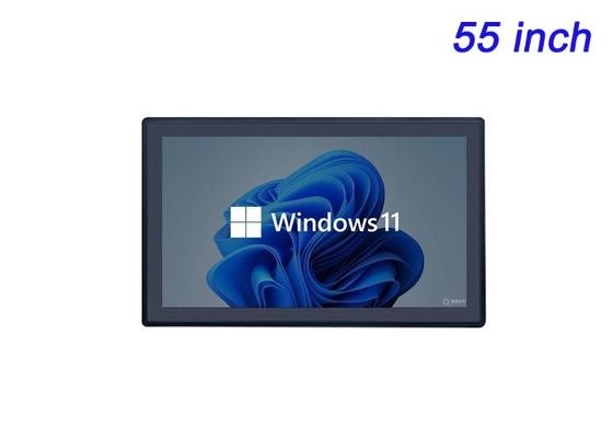 55-calowy ekran dotykowy Windows wbudowany do prezentacji korporacyjnych, instalacji sztuki cyfrowej, interaktywnych eksponatów muzealnych i wysokiej klasy wideokonferencji