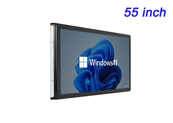 55-calowy ekran dotykowy Windows wbudowany do prezentacji korporacyjnych, instalacji sztuki cyfrowej, interaktywnych eksponatów muzealnych i wysokiej klasy wideokonferencji
