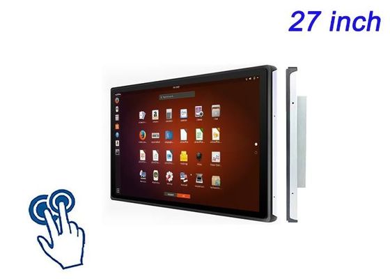 27-calowy ekran dotykowy Linux wbudowany do dużych wyświetlaczy detalicznych, systemów odprawy na lotnisku, monitorowania transmisji i paneli kontrolnych energii