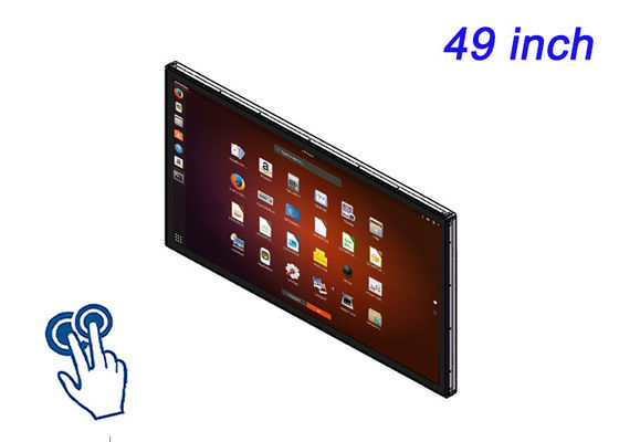 49-calowy wyświetlacz Linux Touch Embedded Display do sygnalizacji cyfrowej, rozwiązań dla spotkań korporacyjnych, monitorowania obiektów i paneli transportowych