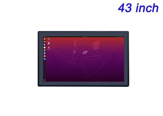 43-calowy ekran wbudowany w system Linux do cyfrowego sygnalizacji, zarządzania magazynami, infrastruktury inteligentnego miasta i monitorowania obiektów