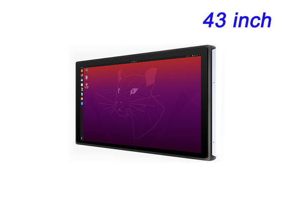 43-calowy ekran wbudowany w system Linux do cyfrowego sygnalizacji, zarządzania magazynami, infrastruktury inteligentnego miasta i monitorowania obiektów