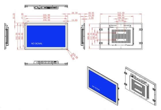 21.5-calowy monitor wysokiej rozdzielczości do aplikacji inteligentnego miasta i sygnalizacji cyfrowej