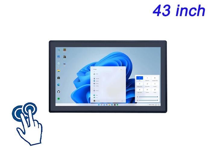 43-calowy ekran dotykowy Windows z wbudowanym ekranem do wyświetlaczy inteligentnego miasta, interfejsów stadionowych, rozwiązań detalicznych i systemów gier
