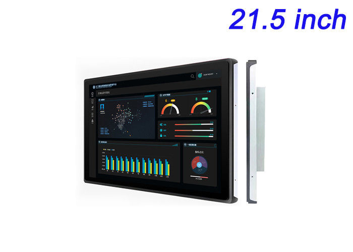 21.5-calowy wyświetlacz dotykowy Linux Embedded Display do dashboardów logistycznych, inteligentnych fabryk, interfejsów korporacyjnych i tablic wyników stadionów