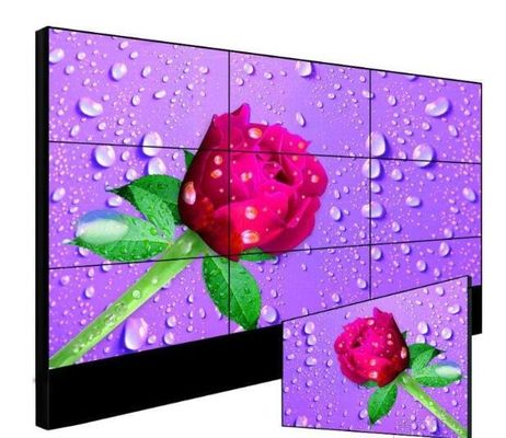 500 nitów RS232 55-calowy panel LCD z wąską ramką na reklamę