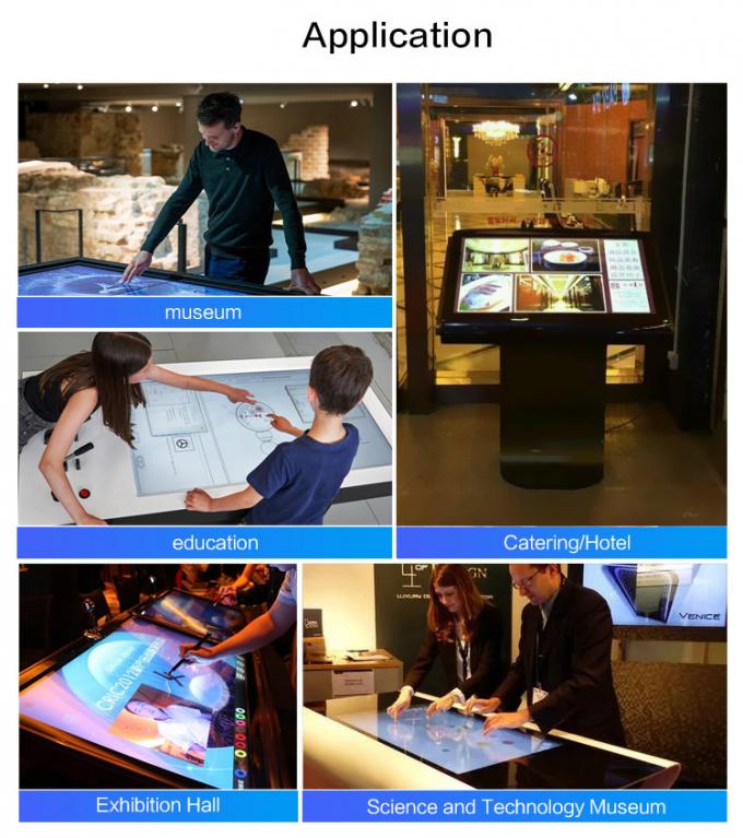 55''HD Smart Waterproof Interactive Table LCD Multi Touch Screen Table Indoor